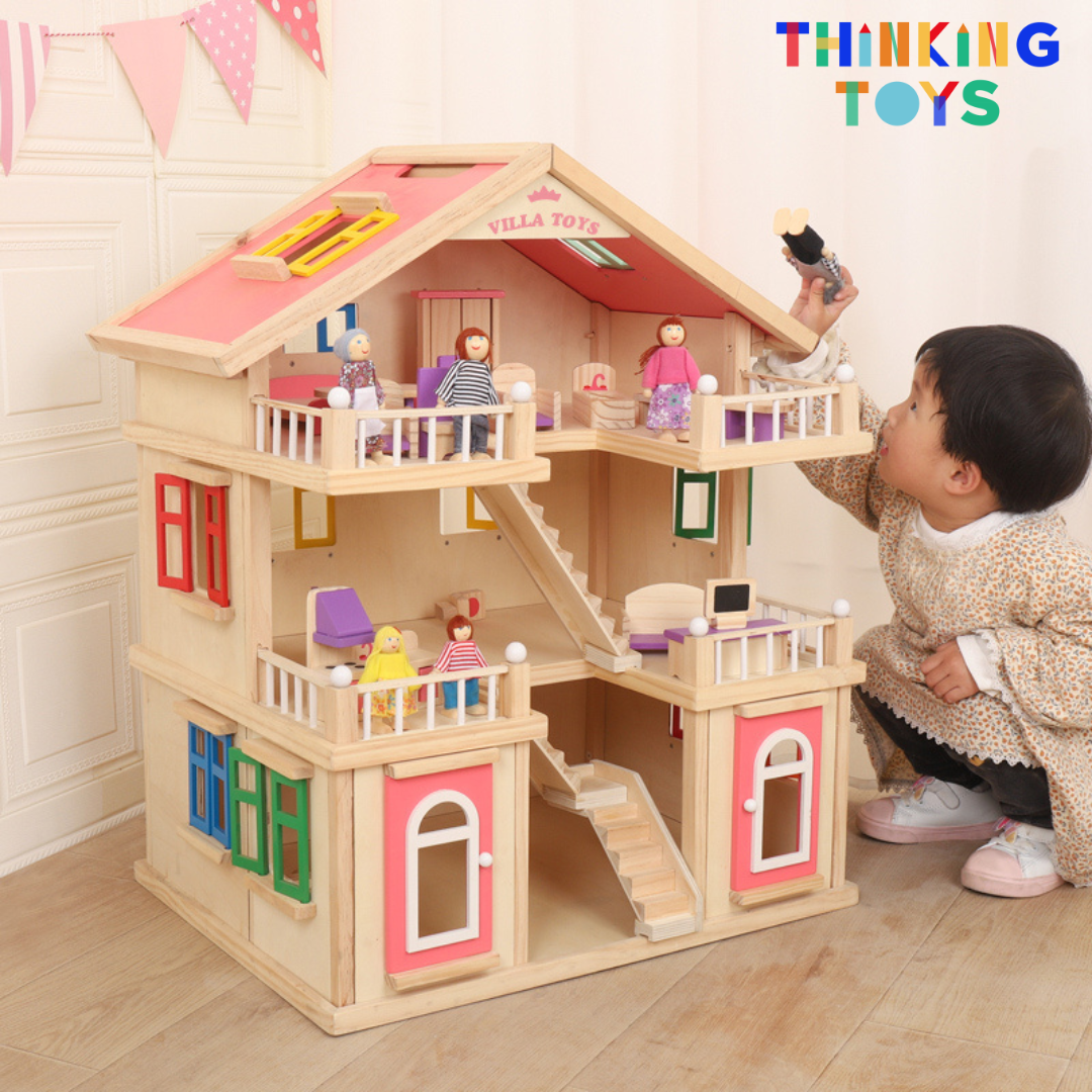 LULU SPANISH 3-Storey Villa Dollhouse