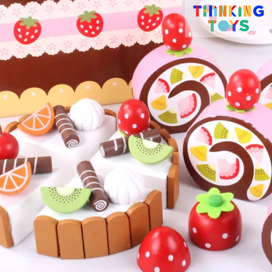 PLAYSHOP Wooden Classic Cake and Dessert Playset