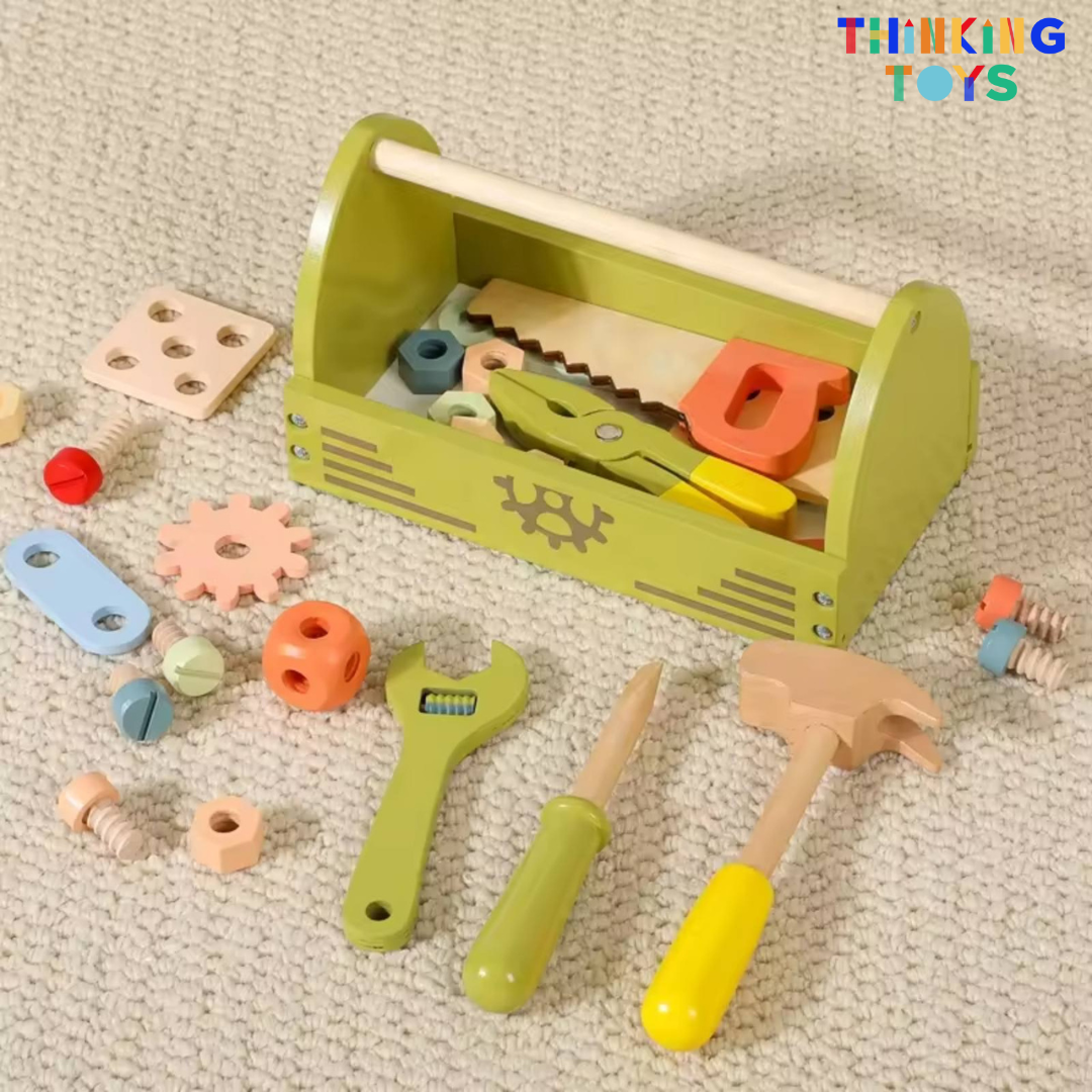 PLAYSHOP Wooden Workbench Tools Playset