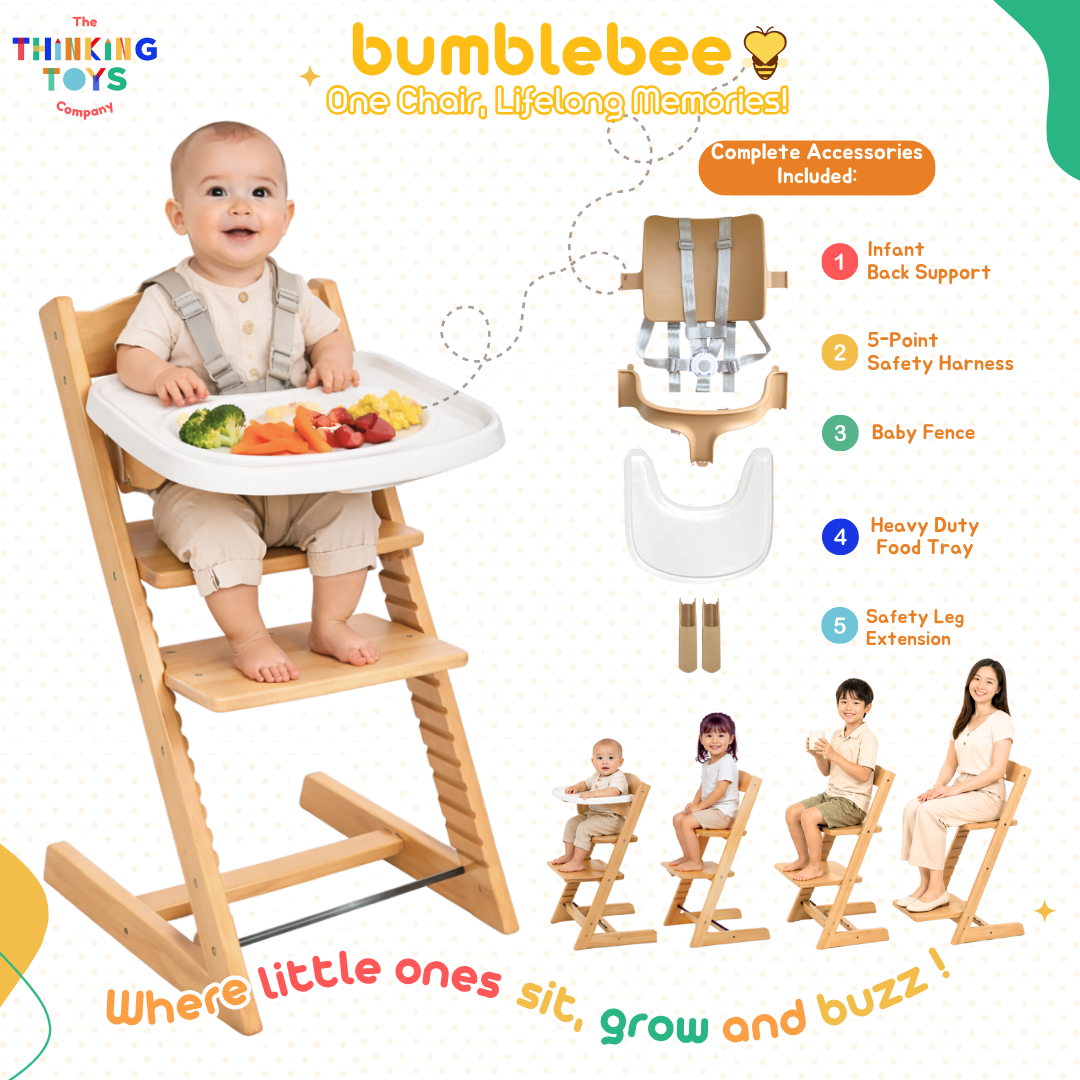 BUMBLEBEE Wooden High Chair