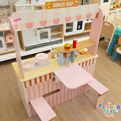 PLAYSHOP Double-Sided Burger Shop Playset