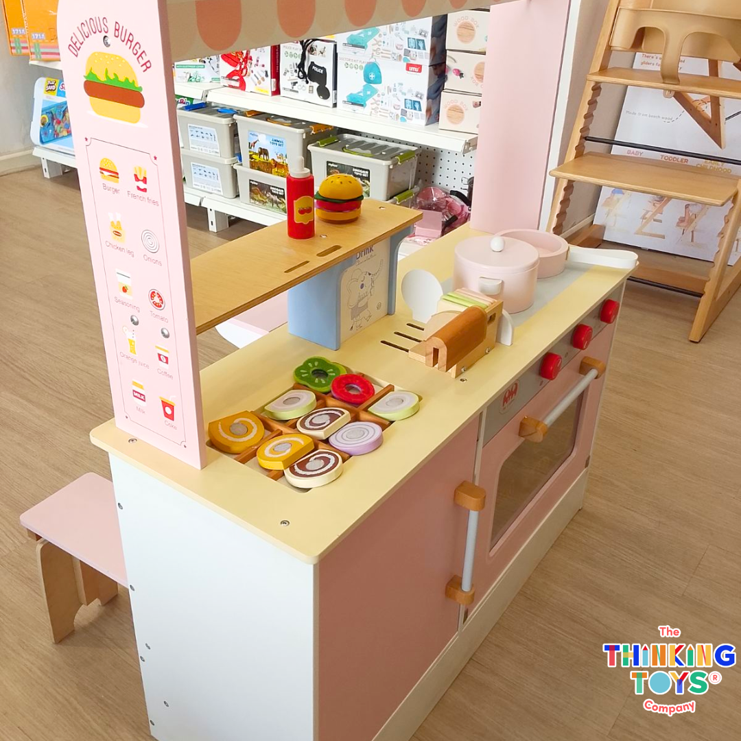 PLAYSHOP Double-Sided Burger Shop Playset
