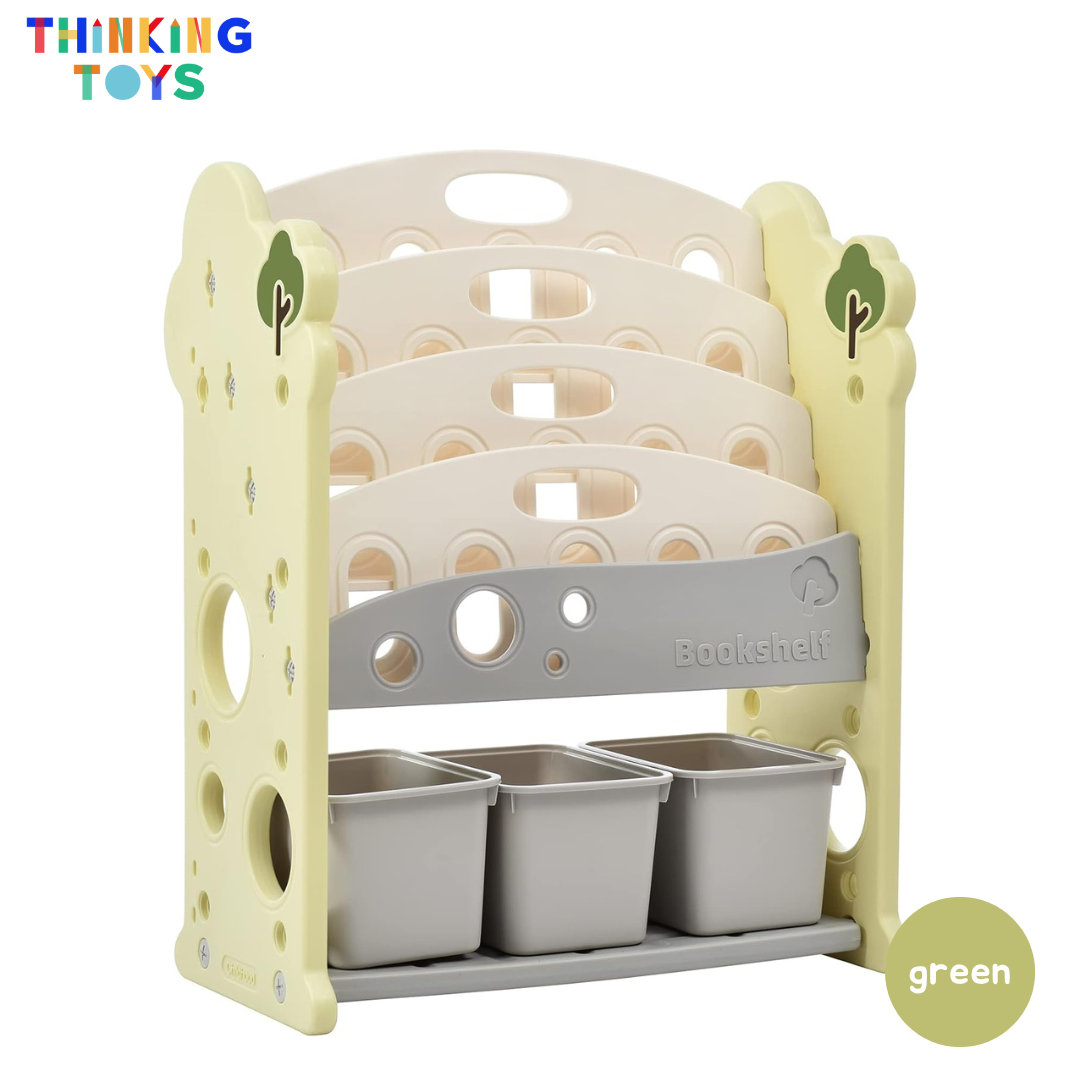 KUMI Treehouse Bookshelf and Toy Organizer