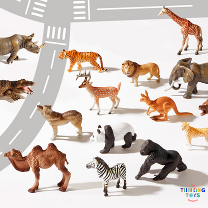 AT002, MIDEER Realistic Animal Toy Set, The MIDEER Realistic Animal Toy Set introduces kids to wildlife with lifelike figurines. Perfect for learning, pretend play, and creativity, it sparks curiosity about animals and nature.