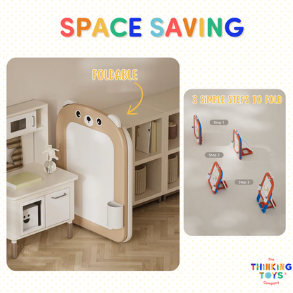 DB001, 2 in 1 Drawing Board with Chair, The 2 in 1 Drawing Board with Chair is perfect for little artists. Featuring a dual-sided board and child-sized chair, it supports art, writing, and study. Encourages creativity, focus, and motor skill dev