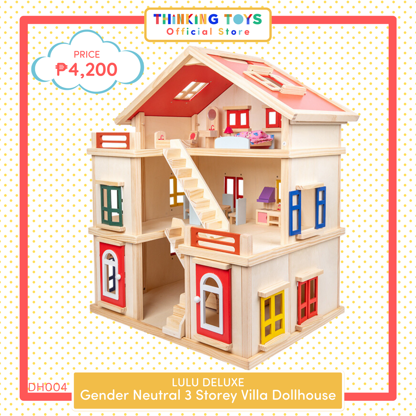 Onshine wooden shop doll house