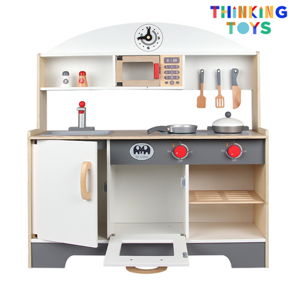 KP002, PLAYSHOP Wooden Japanese Kitchen Playset, Brings cultural inspiration to pretend cooking, sparking imagination and social play among children.