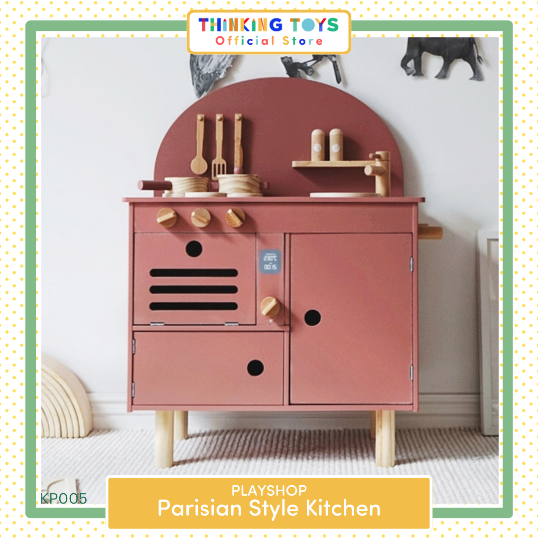 PLAYSHOP Wooden Parisian Style Kitchen Playset