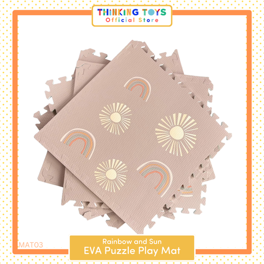 MAT003, Rainbow and Sun, Sparks curiosity with a themed design while protecting kids during active play.