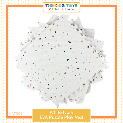 EVA Puzzle Play Mat - White Ivory