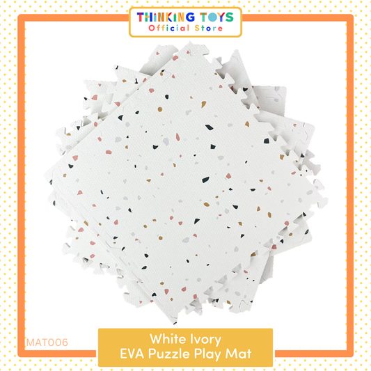 EVA Puzzle Play Mat - White Ivory