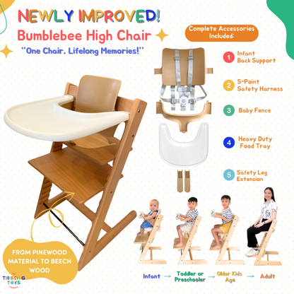 BUMBLEBEE Wooden High Chair – Thinking Toys PH1