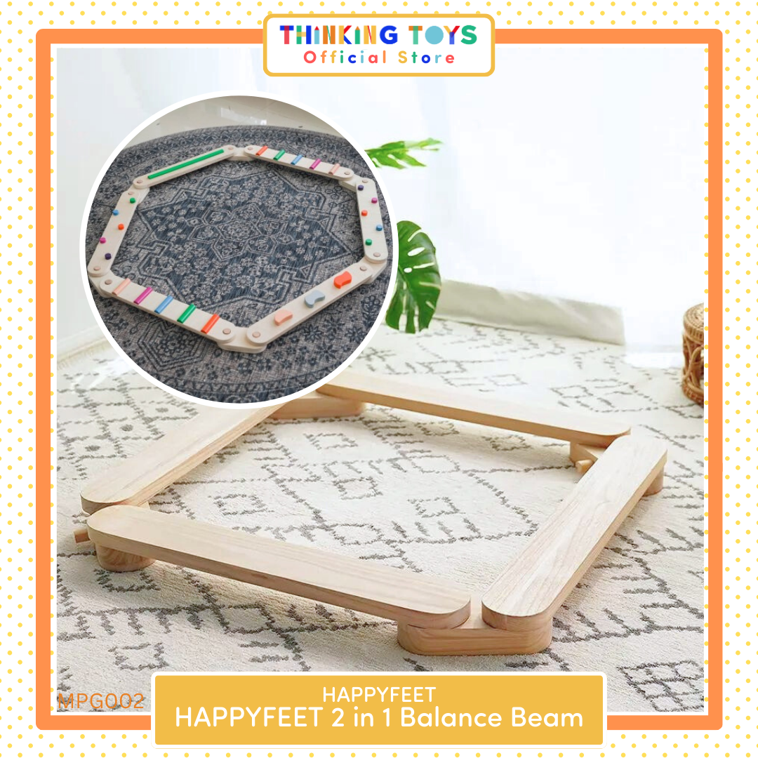 HAPPYFEET 2 IN 1 Montessori Balance Beam