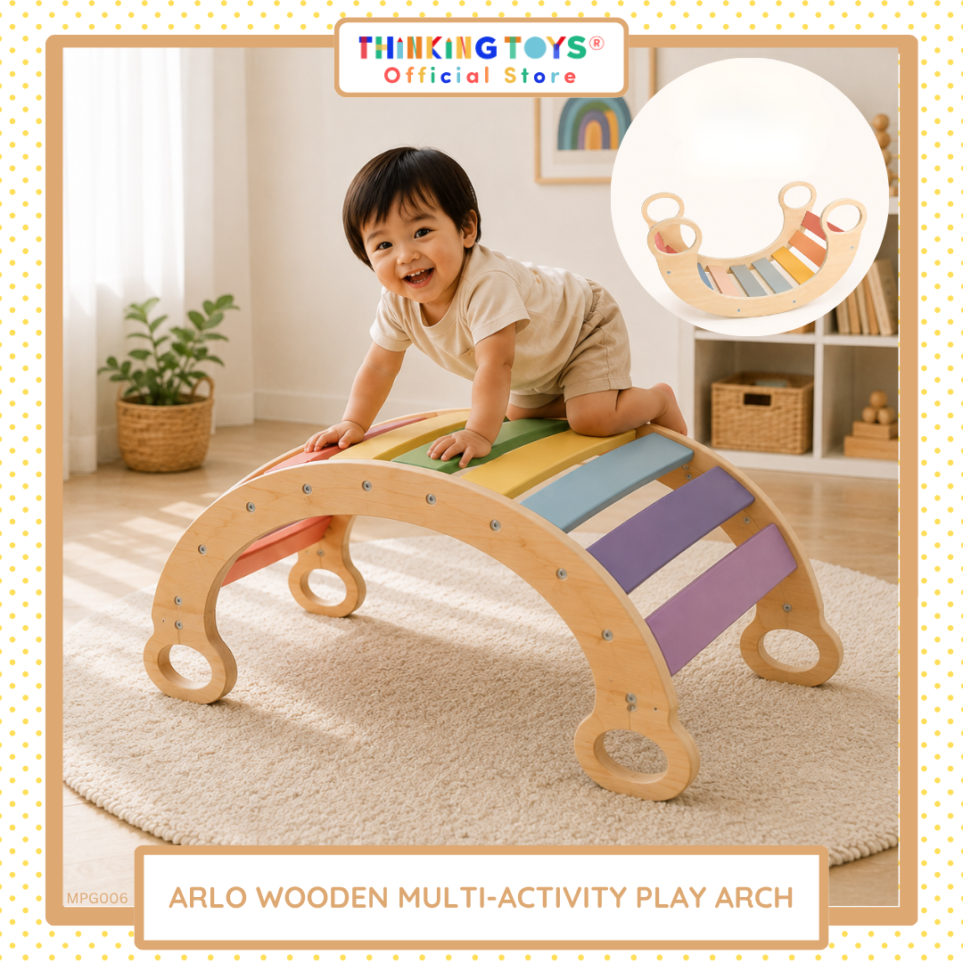 Arlo Wooden Multi-Activity Play Arch