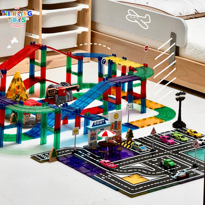 MT001, Magnetiles City Road Toppers, Take magnetic play to the next level with the Magnetiles City Road Toppers. 