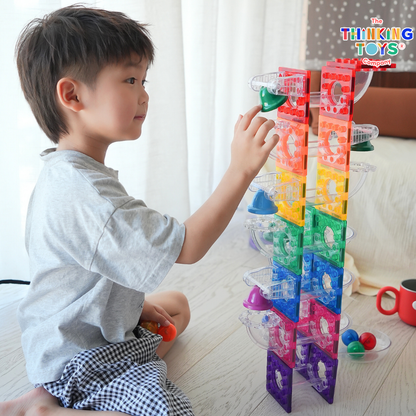 MT008, Magnetiles Do-Re-Mi Marble Run Race Track, Develops STEM skills and problem-solving through engaging marble challenges.