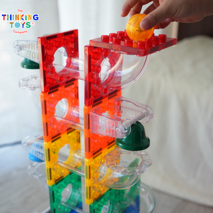 MT008, Magnetiles Do-Re-Mi Marble Run Race Track, Develops STEM skills and problem-solving through engaging marble challenges.