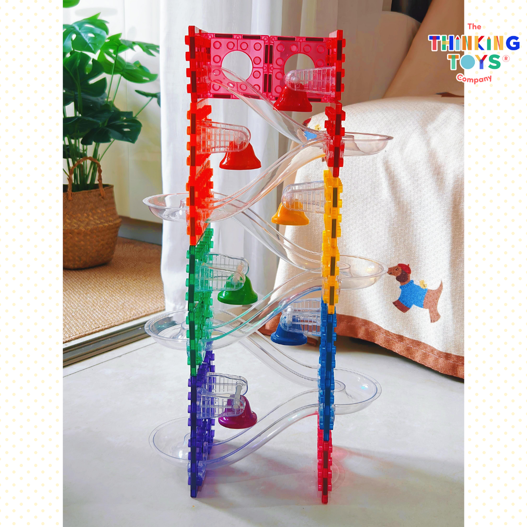 MT008, Magnetiles Do-Re-Mi Marble Run Race Track, Develops STEM skills and problem-solving through engaging marble challenges.