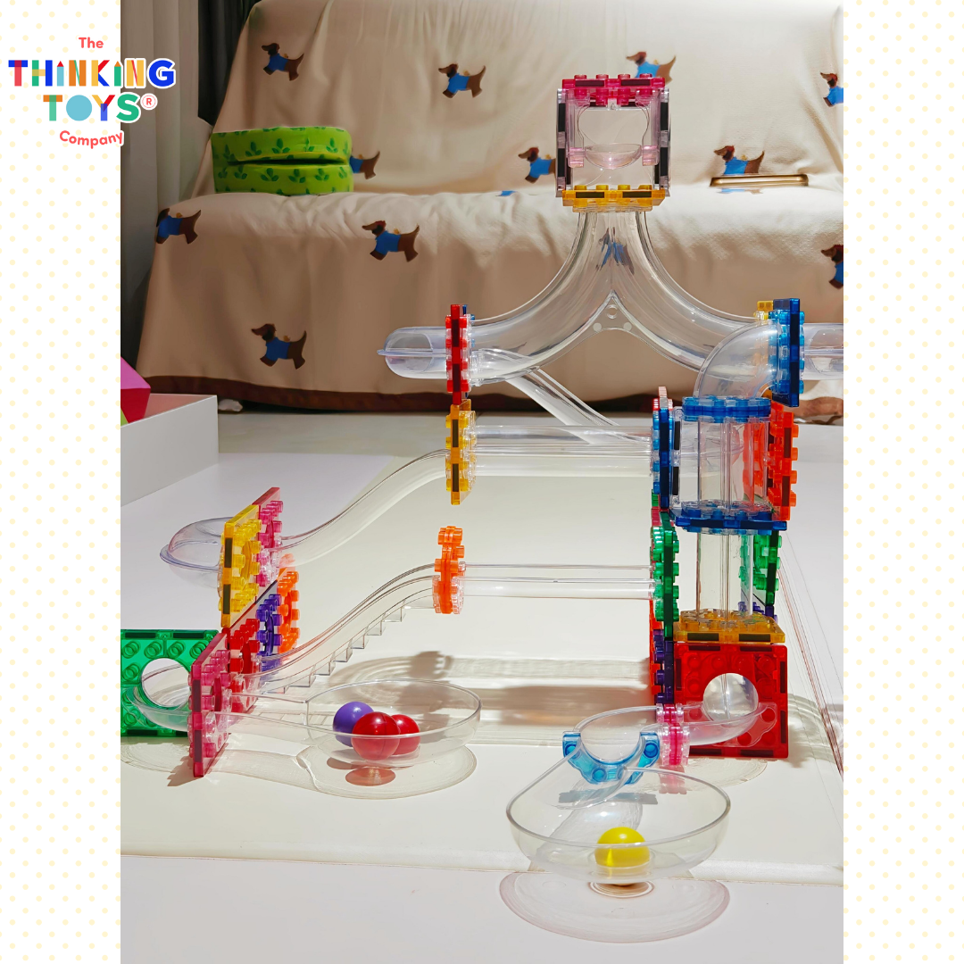 MT008, Magnetiles Do-Re-Mi Marble Run Race Track, Develops STEM skills and problem-solving through engaging marble challenges.