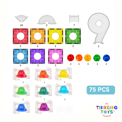 MT008, Magnetiles Do-Re-Mi Marble Run Race Track, Develops STEM skills and problem-solving through engaging marble challenges.