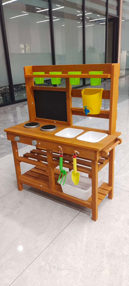 OP002, Mud Kitchen, Inspires messy play and creativity outdoors, letting kids mix, pour, and explore with sensory-rich activities.