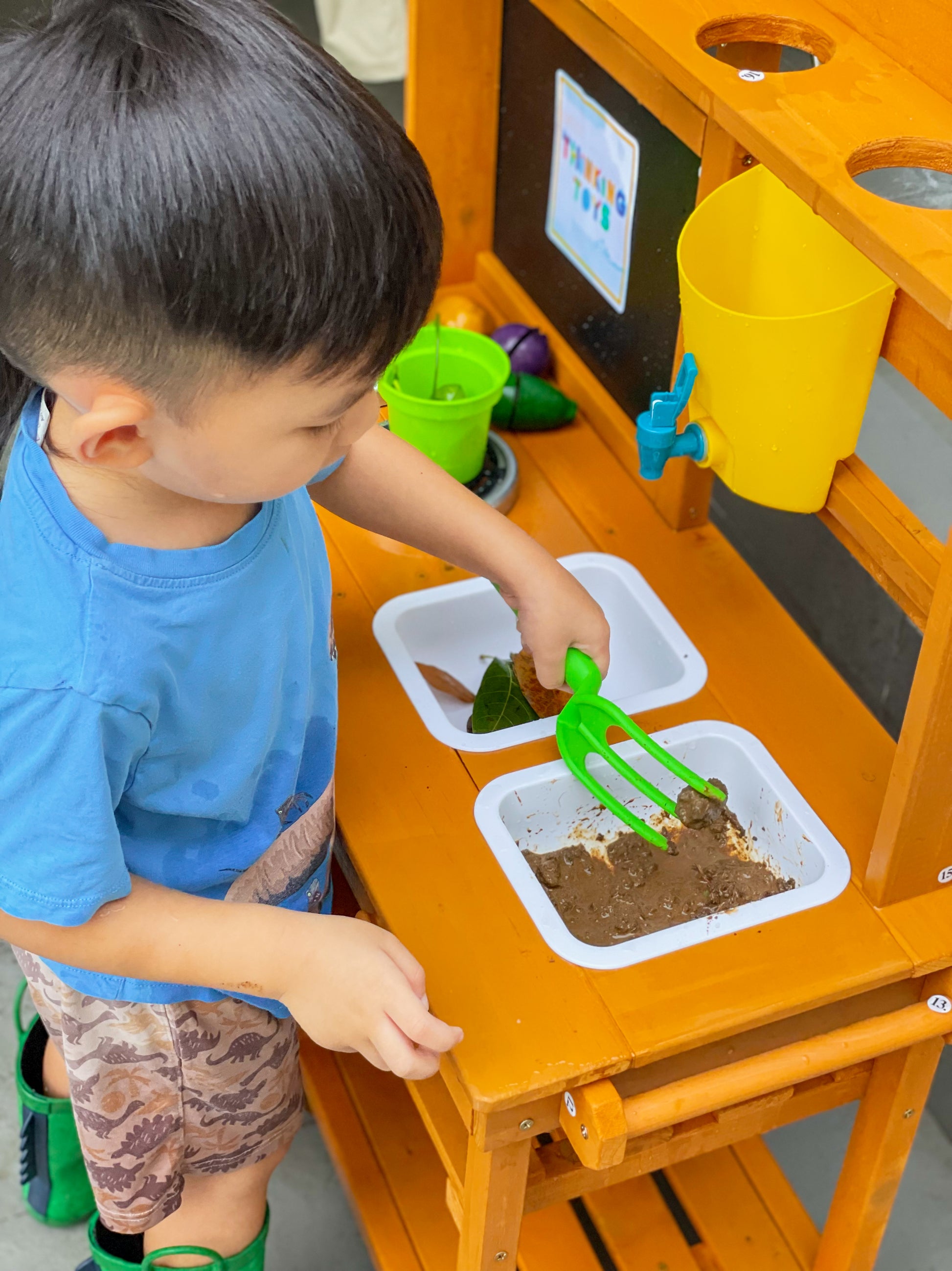 OP002, Mud Kitchen, Inspires messy play and creativity outdoors, letting kids mix, pour, and explore with sensory-rich activities.