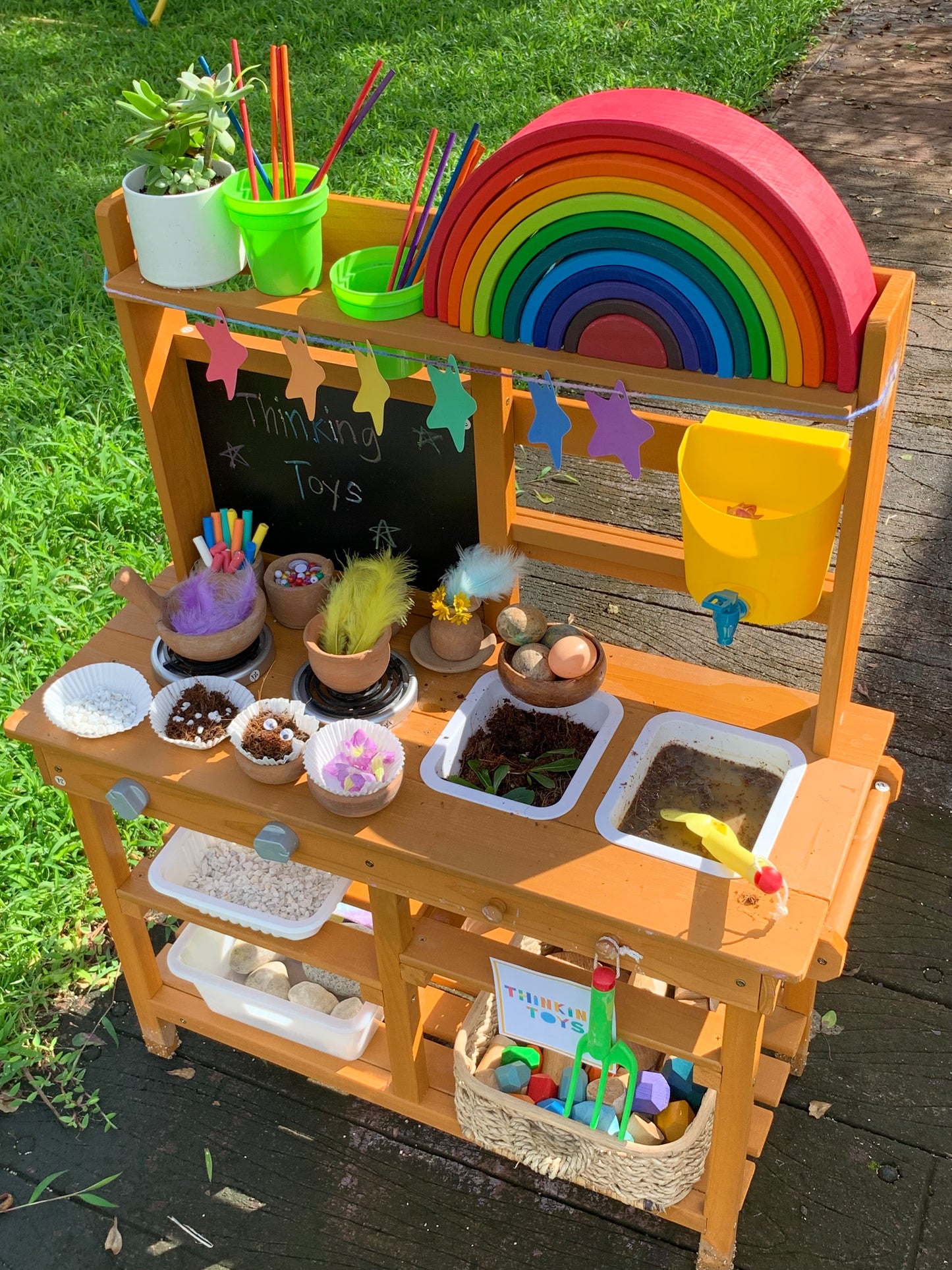 OP002, Mud Kitchen, Inspires messy play and creativity outdoors, letting kids mix, pour, and explore with sensory-rich activities.