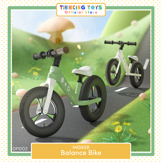 OP003 - G, MIDEER Balance Bike (Green), Develops coordination and balance while building confidence, making outdoor play active and exciting.
