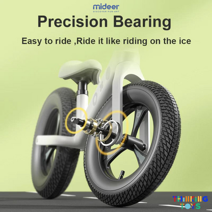OP003 - W, MIDEER Balance Bike (White), Strengthens gross motor skills and helps little ones transition smoothly to pedal bikes with ease.