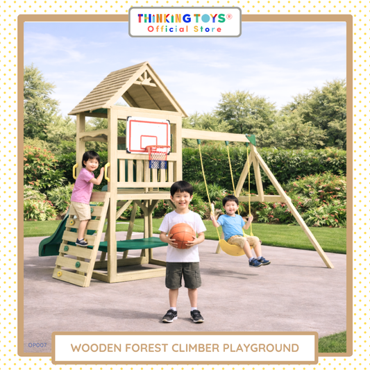 Wooden Forest Climber Playground