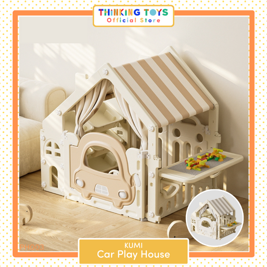 PH003-K, Car Play House, Promotes active play and gross motor development with a safe, fun sliding activity.