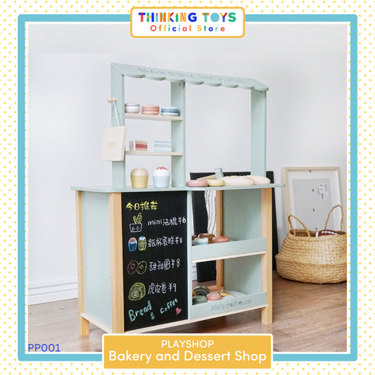 PP001, PLAYSHOP Bakery and Dessert Shop Playset, Encourages imaginative shopping, role play, and social learning while boosting creativity.