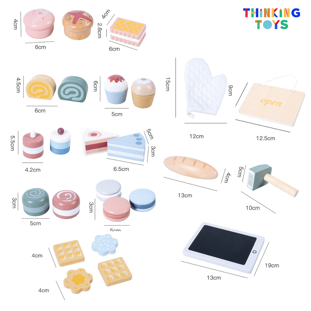 PP001, PLAYSHOP Bakery and Dessert Shop Playset, Encourages imaginative shopping, role play, and social learning while boosting creativity.