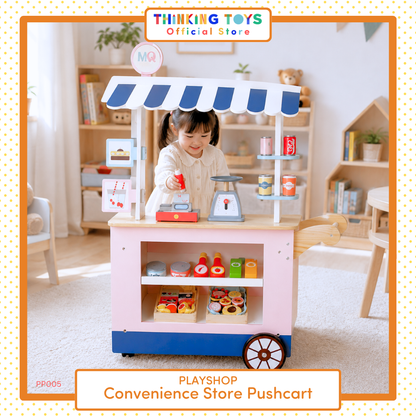 PLAYSHOP Wooden Convenience Store Playset