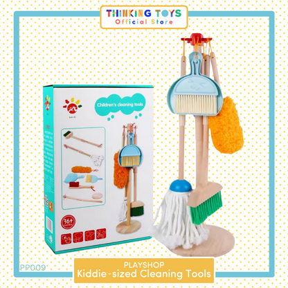 PP009, PLAYSHOP Kiddie-size Cleaning Tools, Inspires pretend dessert making that encourages creativity, imagination, and social play.
