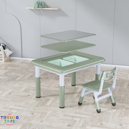 PTC-001G, MULTIFUNCTIONAL TABLE, Brings playful design to children’s spaces while providing a safe, cushioned floor.