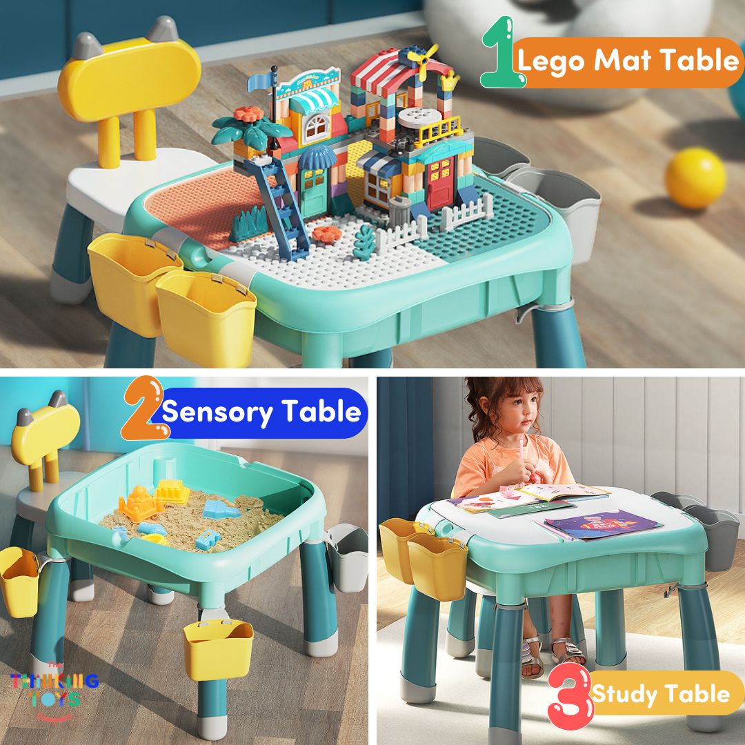 PTC-003, 3 in 1 Multifunctional Kids Table and Chair for Kids Lite, The 3 in 1 Multifunctional Kids Table and Chair Lite is a compact furniture set for study, art, and play. With multiple functions, it supports learning and creativity while saving space.