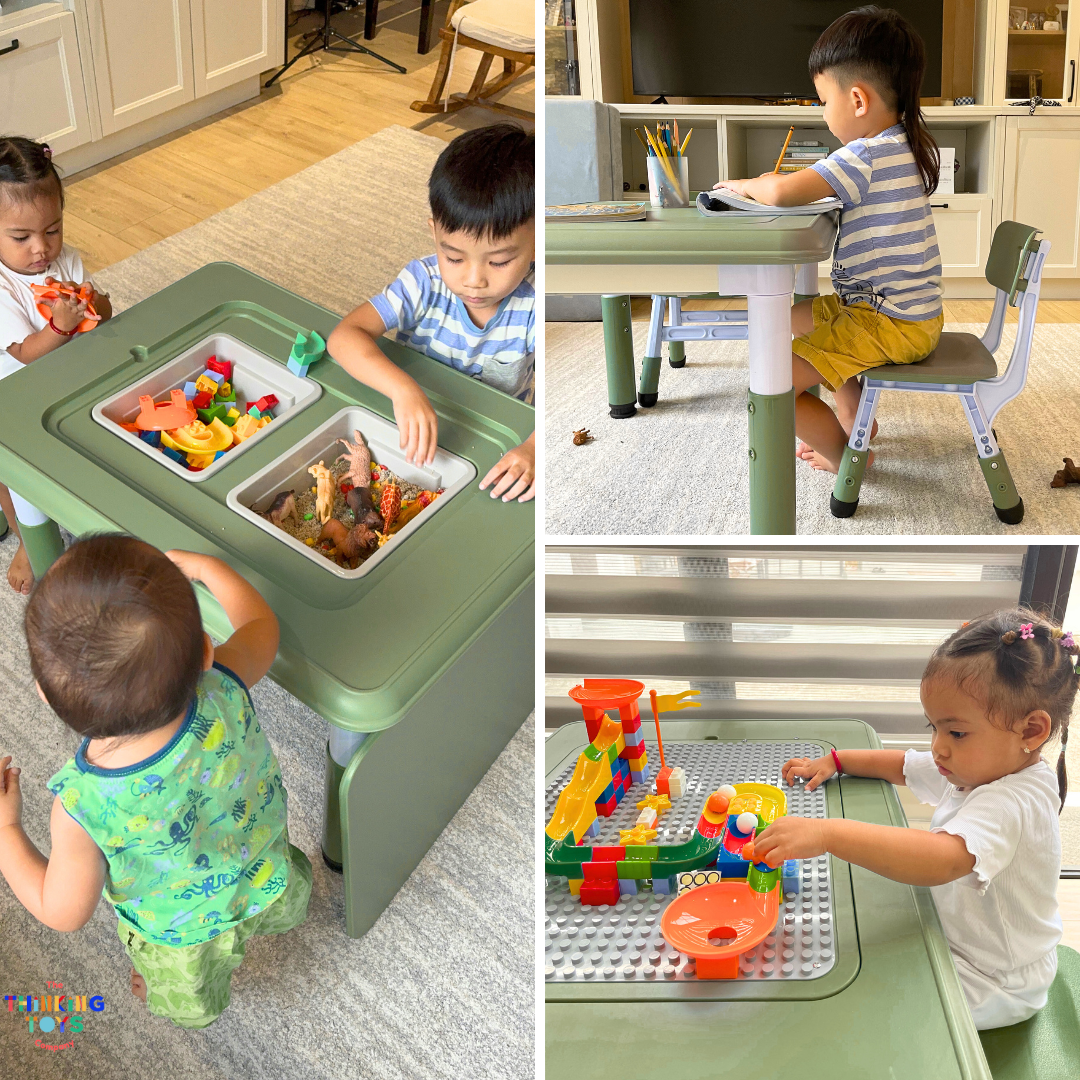 3 IN 1  Multifunctional  Kids Table and Chair Set