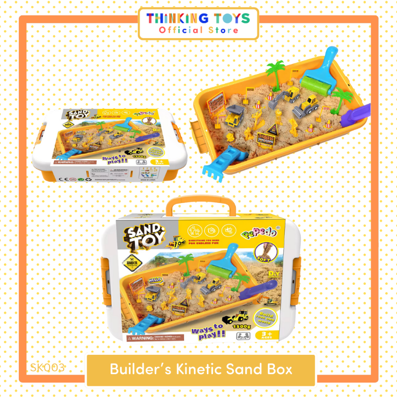 "SK003,  Kinetic Play Sand Construction
 Builder Set, Keeps collections visible and tidy, helping kids enjoy organized play sessions."