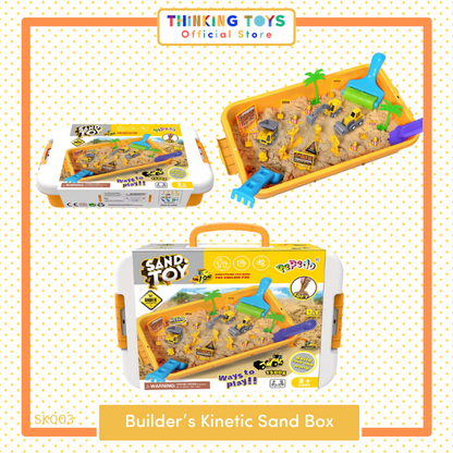 "SK003,  Kinetic Play Sand Construction
 Builder Set, Keeps collections visible and tidy, helping kids enjoy organized play sessions."