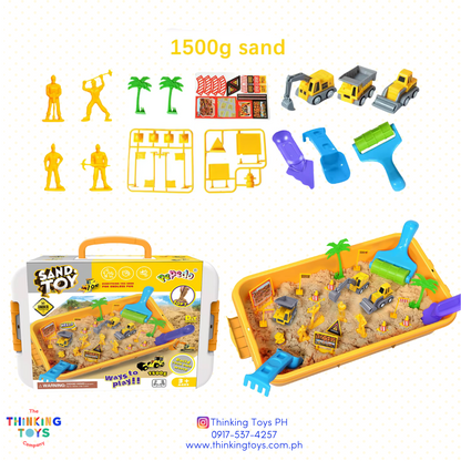"SK003,  Kinetic Play Sand Construction
 Builder Set, Keeps collections visible and tidy, helping kids enjoy organized play sessions."