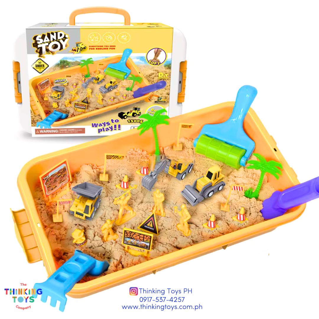 "SK003,  Kinetic Play Sand Construction
 Builder Set, Keeps collections visible and tidy, helping kids enjoy organized play sessions."