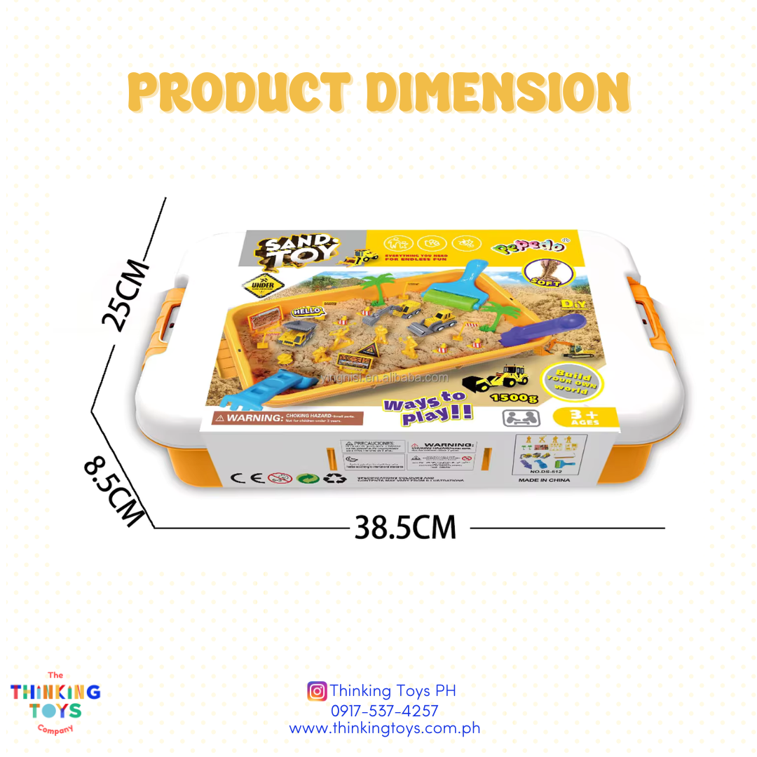 "SK003,  Kinetic Play Sand Construction
 Builder Set, Keeps collections visible and tidy, helping kids enjoy organized play sessions."