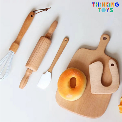 SP011, MYFIRST Real Baking Tools and Apron, Introduces kids to safe kitchen fun while building confidence and hands-on skills.