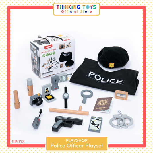 SP013, Police Officer Playset, Promotes hands-on learning of healthy habits through fun pretend cooking activities.