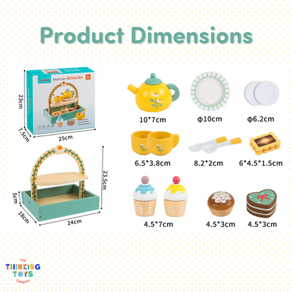 SP017, Royal Tea Set, Sparks joy in role play as kids imagine baking, serving, and sharing sweet creations.