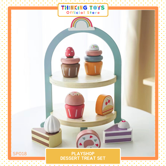 SP018, PLAYSHOP Dessert Treats, Supports creativity and pretend cooking while strengthening role play and motor skills.