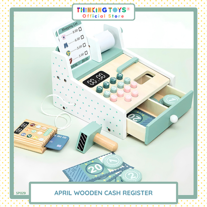 April Wooden Cash Register