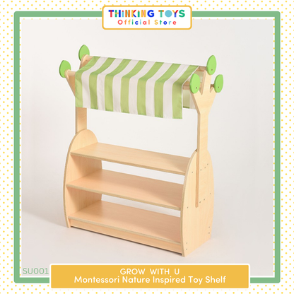 GROW-WITH-U Montessori Nature Inspired Toy Shelf