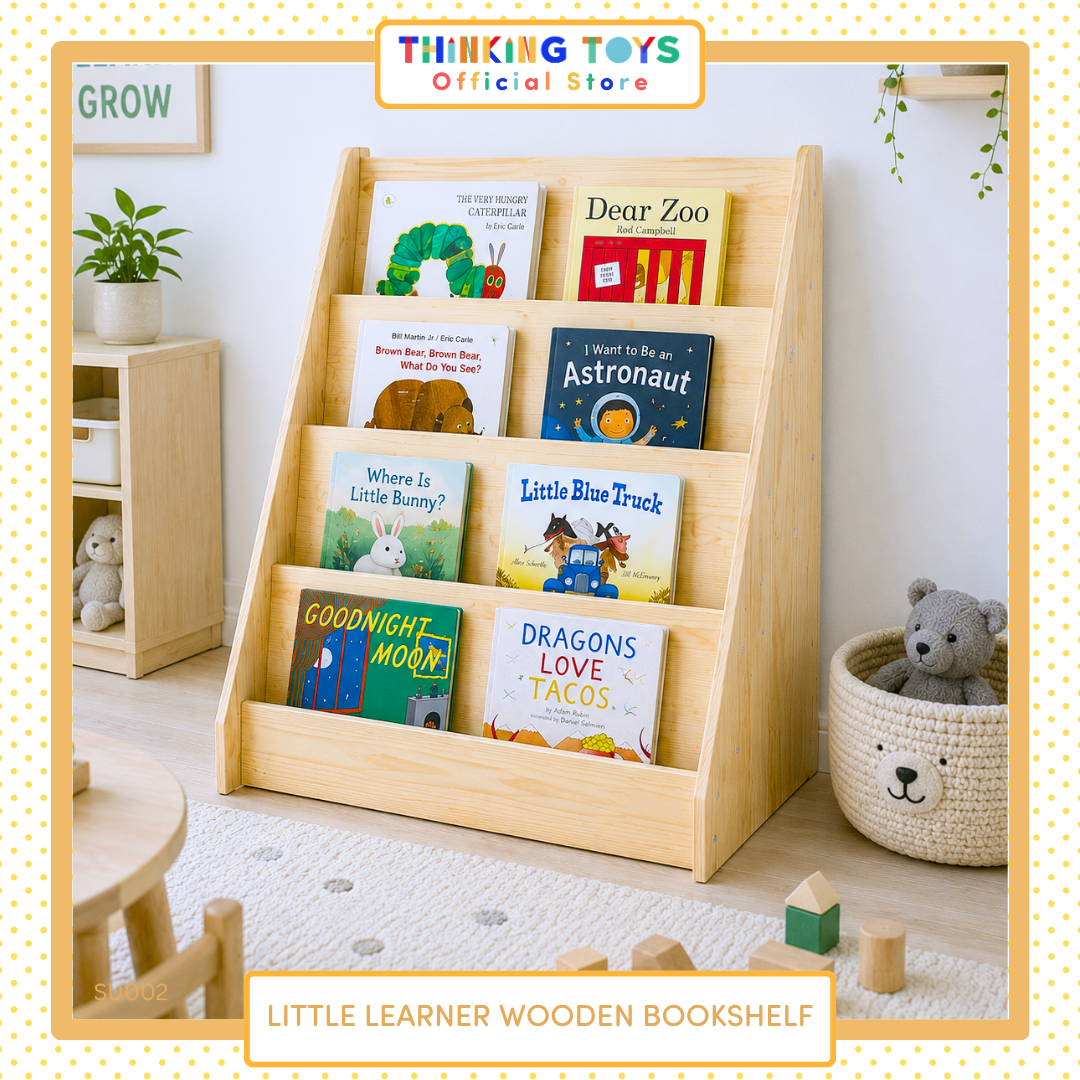 Little Learner Wooden Bookshelf